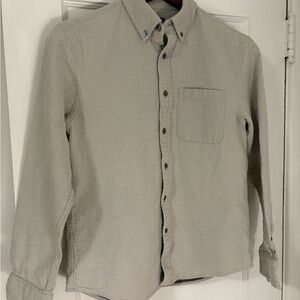 Club Monaco Light Gray Casual Button-Down Shirt